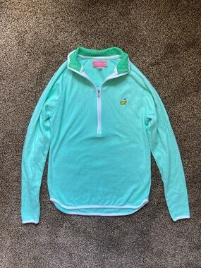 Masters Magnolia Lane Pima Cotton Zip Shirt Size XS